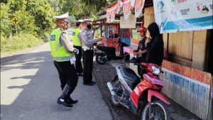 Satlantas Polres Bolmong Jaring Ratusan Pelanggar