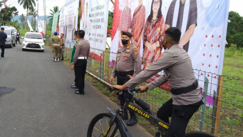 Polres Minut Back-up Pengamanan pada Pemilihan Komisi WKI Sinode GMIM