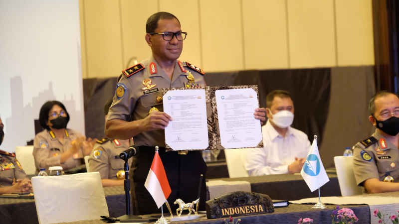 DivHubinter Polri Berkontribusi Kembangkan Strategi Keamanan Regional Melanesian Spearhead Group