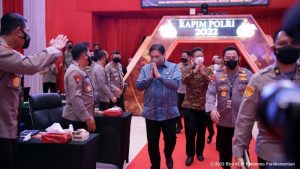 Menko Airlangga Hartarto Apresiasi dan Harapkan Dukungan Jajaran Polri Sukseskan Presidensi G20