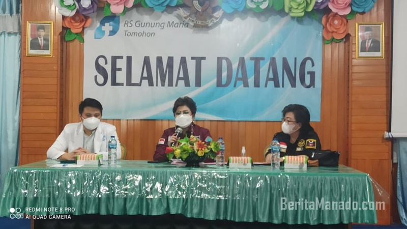 Dialog Dengan Direksi Rumah Sakit Gunung Maria Tomohon, Senator Maya Rumantir Terima Aspirasi Ini