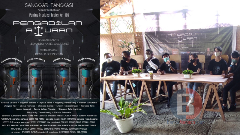 Tradisi Tabu dan Alumni IKJ Ada Dibalik Pementasan Naskah Pengadilan Aturan Sanggar Tangkasi