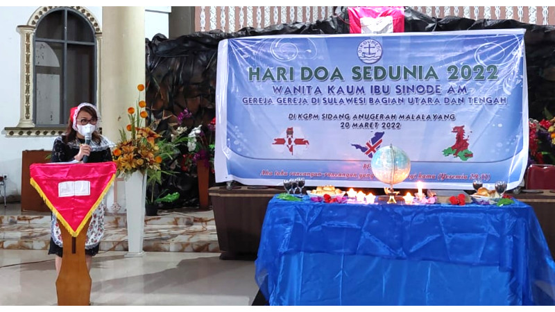 Hari Doa Sedunia, WKI Sinode AM SAG SULUTTENG Ibadah di KGPM Anugerah Malalayang