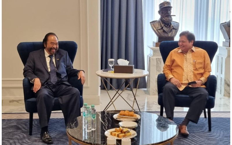 Airlangga Hartarto dan Surya Paloh Gelar Pertemuan Tertutup, Ini yang Disepakati