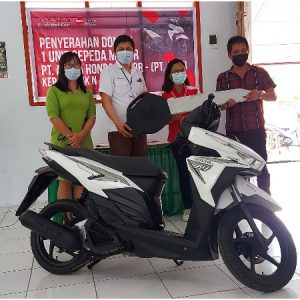 Dukung Kurikulum SMK Binaan, DAW Donasikan 1 Unit Motor Honda