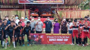 Bupati Joune Ganda Buka Turnamen Sepakbola Antar Remaja GMIM Tahun 2022