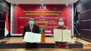 DPRD Bolmut Jalin Kerjasama Dengan Kemenkumham Sulut Terkait Produk Hukum Daerah