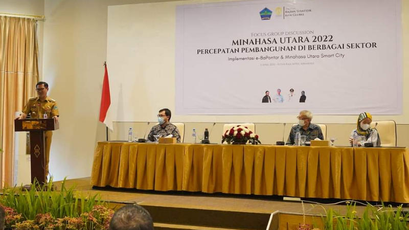 Joune Ganda - Kevin Lotulung Genjot Percepatan Pembangunan di Berbagai Sektor Implementasi e-Bapontar dan Minut Smart City