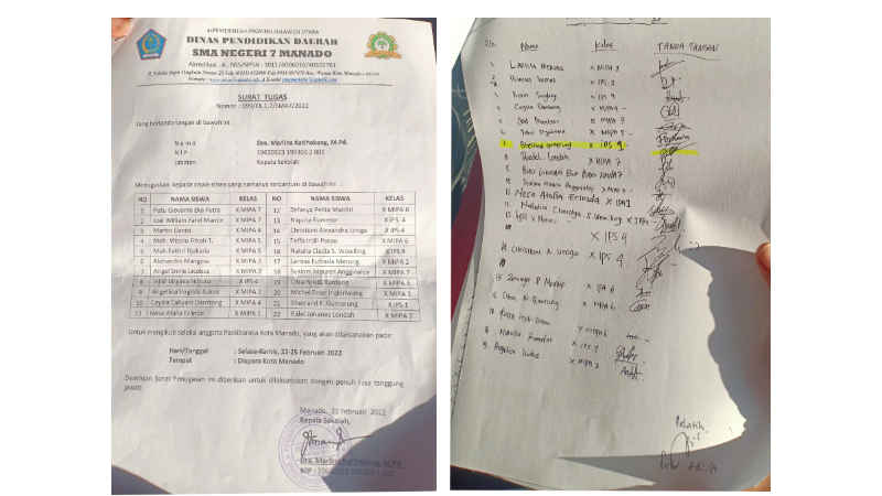 Tim Seleksi Paskibraka Manado: Semua Calon Berdasarkan Surat Tugas Sekolah