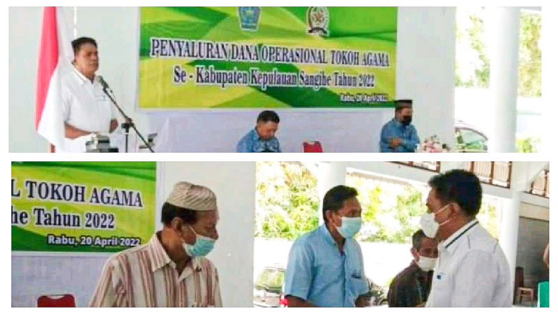 Tokoh Agama se-Kabupaten Kepulauan Sangihe Terima Dana Operasional