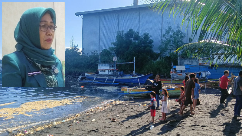 DLH Bitung Masih Cari Pelaku Tumpahan CPO di Selat Lembeh