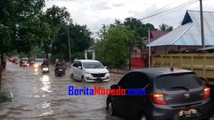 Hujan Deras Melanda, Sungai Wowesen Belang Meluap
