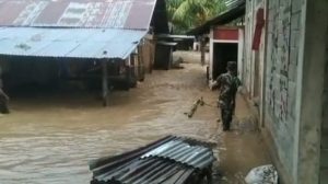 Guyuran Hujan Sebabkan Banjir di Sejumlah Wilayahnya, Ini Pesan Dandim Minahasa