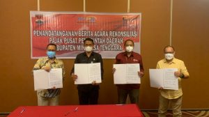Optimalkan Penerimaan Negara, BAR Pajak Pusat Pemerintah Daerah Kabupaten Mitra Ditandatangani