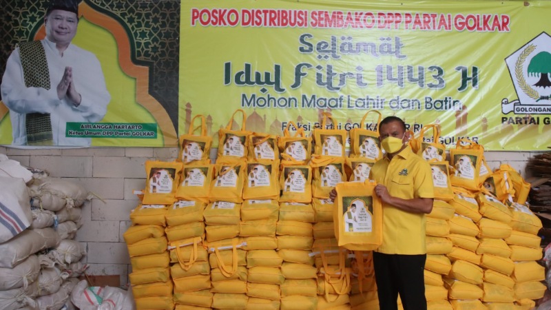 Rayakan Hari Kemenangan, Partai GOLKAR Bagikan Bingkisan Lebaran dan Program Mudik Gratis