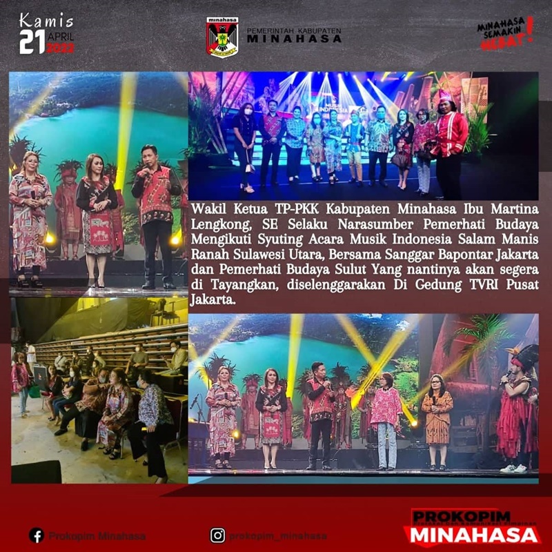 Martina Dondokambey-Lengkong Syuting Acara Musik Indonesia