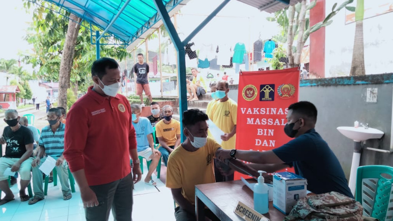 BIN Sulut Prioritaskan Vaksinasi Bagi Warga Binaan Pemasyarakatan