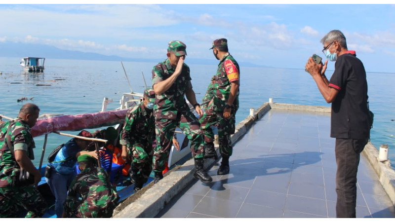 Dandim 1309/Manado Kunjungi Pulau Bunaken, Cek Kondisi Babinsa
