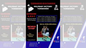 Open Turnamen Bulutangkis Pelprap Victory Tonsewer Siap Digelar    