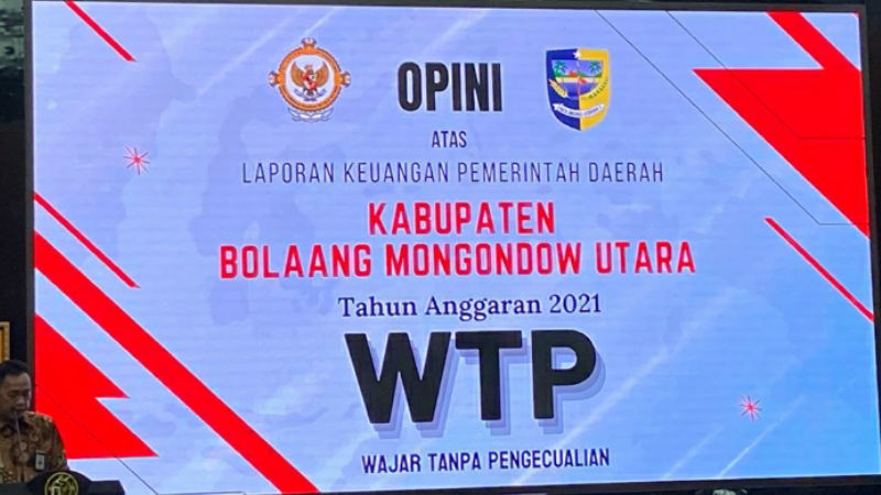 Kabupaten Bolmut Raih Opini WTP Lagi