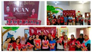 Taruna Merah Putih Sangihe Salurkan Beras Pada Giat “Ramadhan Berbagi Puan Maharani”
