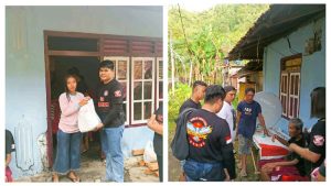 Datangi Kediaman Kakek Abdul Gani Antameng, HVC Sangihe Serahkan Bantuan Makanan Hingga Obat-Obatan