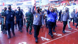 Puncak Peringatan May Day, Kapolri Menyapa Buruh dengan Pekik Perjuangan