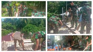 GPSDI Manente Jadi Sasaran Karya Bakti Kodim 1301/Sangihe