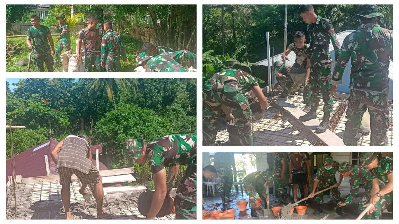 GPSDI Manente Jadi Sasaran Karya Bakti Kodim 1301/Sangihe