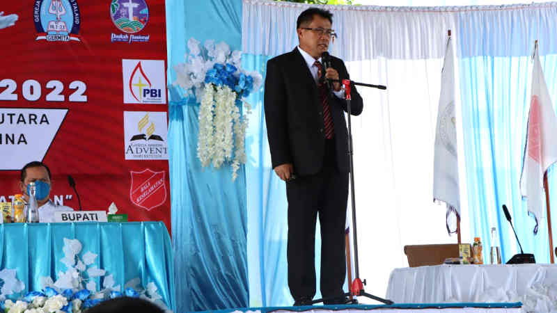 Simposium Paskah Nasional di Talaud, Kapolda Sulut Ingatkan Pentingnya Wawasan Kebangsaan