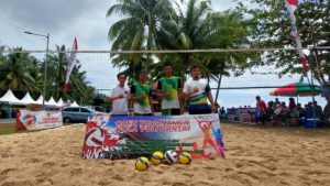 Voli Pantai: Bekap Tim Bhrigt II, Anak Binaan Buser Sonuo Bawah PLN Bolmut Melaju ke Final
