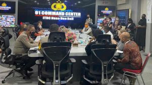 Polri Paparkan Pengamanan dan Penanganan Bencana 91 Command Center Bali ke Deputi Sekjen PBB