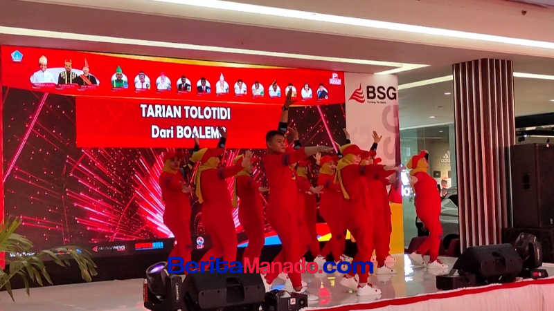 Pukau Pengunjung, Tarian Tolotidi dari Boalemo Ramaikan Pembukaan Legislatif SulutGo Expo ke-10