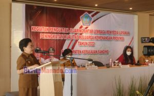 Giat Peningkatan Kualitas Keluarga, Rinny Tamuntuan Tegaskan Perlindungan Perempuan dan Anak Atensi Pemkab Sangihe