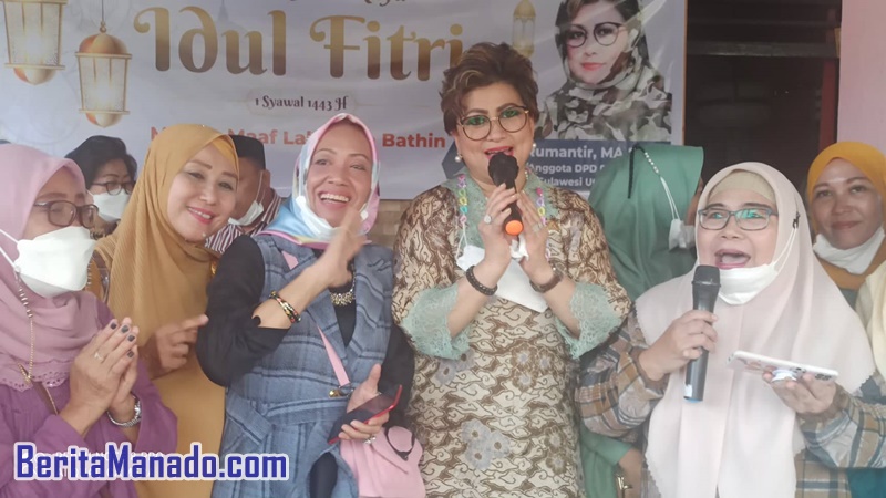 Senator Maya Rumantir Ajak Umat Muslim Sulut Implementasikan Makna Kemenangan