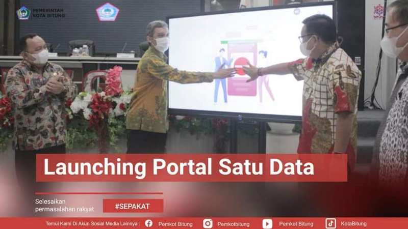 Bitung Resmi Miliki Portal Satu Data, Maurits Mantiri: Memudahkan Layani Masyarakat