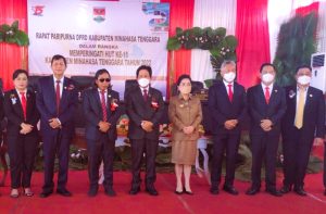 Jalankan Agenda Perdana Pasca Dilantik Pj Bupati Sangihe, Rinny Tamuntuan Hadiri HUT ke-15 Mitra