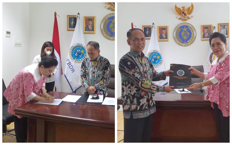 Perjanjian Hibah 5 Ribu Unit Lampu PJU-TS dari LPP FBDH untuk Sangihe Diteken Rinny Tamuntuan