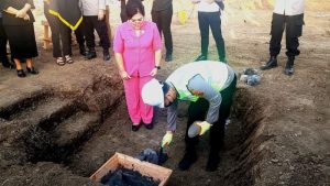 Kapolda Mulyatno Letakkan Batu Pertama Pembangunan Mako Polres Sitaro