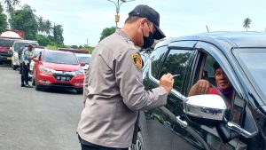 Polres Bitung Kembali “Hadang” Pengendara di Pintu KEK, Kapolres: Pencegahan Penyebaran COVID-19