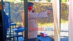 Diikuti Insan Pers, Polda Sulut Gelar Lomba Menembak Hari Bhayangkara ke-76