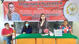 Gencar Sosialisasi 4 Pilar Kebangsaan, Vanda Sarundajang: Mutlak Dipraktekkan Sejak Usia Dini