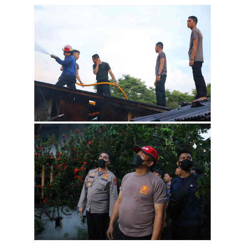 Kapolda Mulyatno Turun Langsung ke Lokasi Kebakaran Rumah di Sario