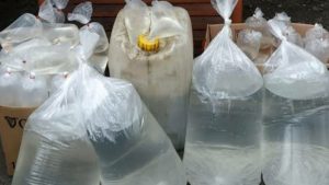 Polsek Bolangitang Sita Ratusan Liter Cap Tikus