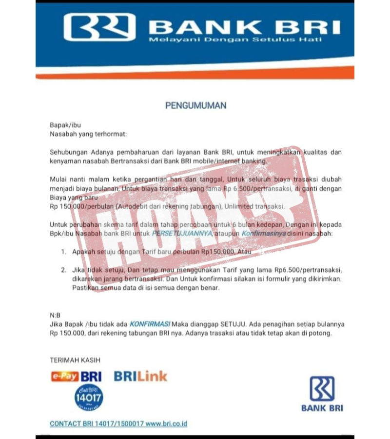 Hindari Penipuan Mengatasnamakan Bank, Ini Saran Penggiat Keamanan Informasi Untuk Masyarakat
