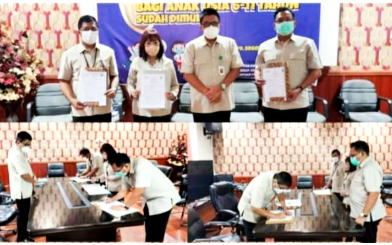 Jimmy Panelewen Saksikan Penandatanganan Kontrak Kerja di RSUP Kandou 2022