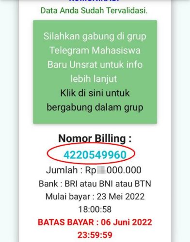 Membantu Mahasiswa, Begini Cara Pembayaran UKT dan SPP di Unsrat
