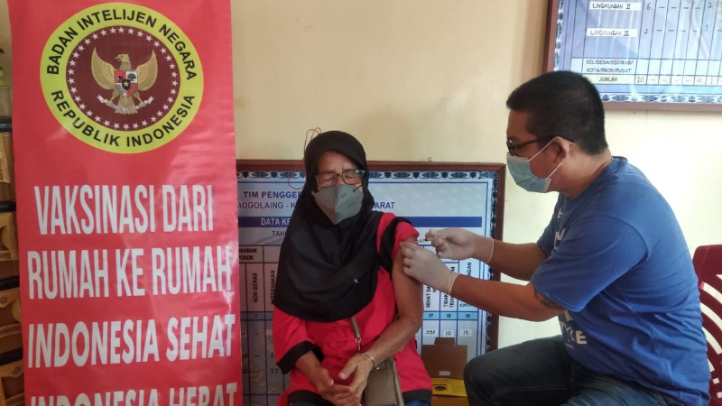 Tangkal Varian Baru, BIN Sulut Tingkatkan Pelayanan Vaksinasi