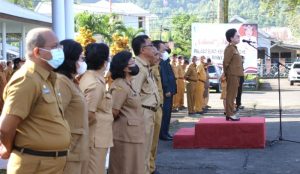 Rinny Tamuntuan dalam Apel Perdana ASN dan THL: Tanggung Jawab yang Harus Dijalankan Adalah Program Kerja!