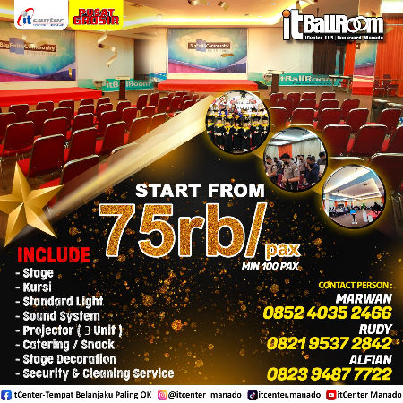 Sewa Ballroom di itCenter Terlengkap dan Termurah